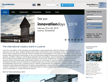 Tablet Screenshot of innovationdays.hunkeler.ch